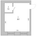 Продам 1-комнатную квартиру (вторичное) в Томском районе (п. Ключи) 2900